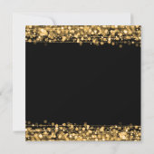 Elegant Corporate Fundraiser Party Sparkles Gold Kaart (Achterkant)