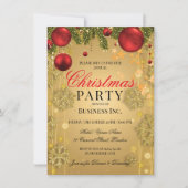 ELEGANT Corporate Gold Winter Glam Kerstfeest Kaart (Voorkant)