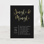 Elegant Corporate Jingle & Mingle Party Invitation (Voorkant)