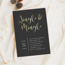 Elegant Corporate Jingle & Mingle Party Invitation