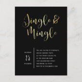 Elegant Corporate Jingle & Mingle Party Invitation Uitnodiging Briefkaart (Voorkant)