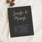 Elegant Corporate Jingle & Mingle Party Invitation Uitnodiging Briefkaart