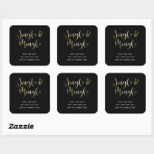 Elegant Corporate Jingle & Mingle Party Vierkante Sticker (Vel)