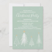 Elegant Corporate Kantoor kerstparty Kaart (Voorkant)