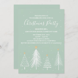 Elegant Corporate Kantoor kerstparty Kaart