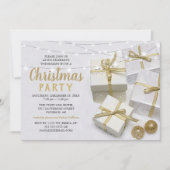 Elegant Corporate Kerstparty Kaart (Voorkant)