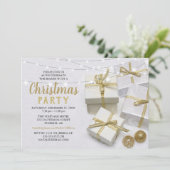 Elegant Corporate Kerstparty Kaart (Staand voorkant)