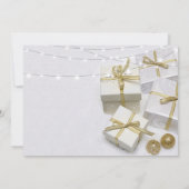 Elegant Corporate Kerstparty Kaart (Achterkant)