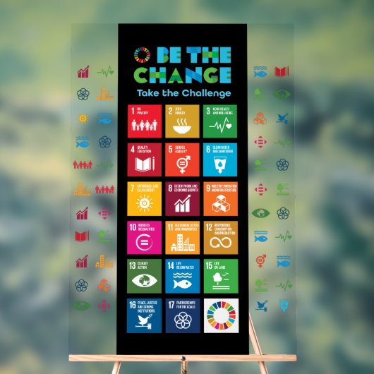 Elegant Corporate Motivatie Acryl Teken Poster (Neutraal)