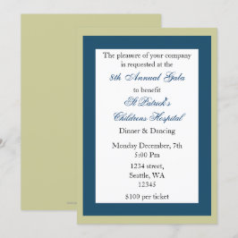 Elegant Corporate Party Invitation Kaart