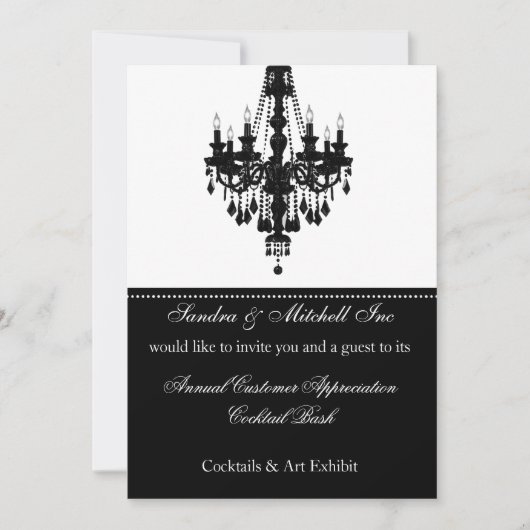 Elegant Corporate Party Invitation Kaart (Voorkant)