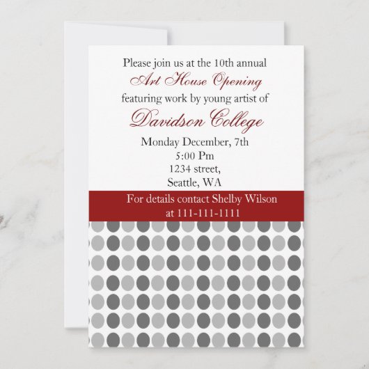 Elegant Corporate Party Invitation Kaart (Voorkant)