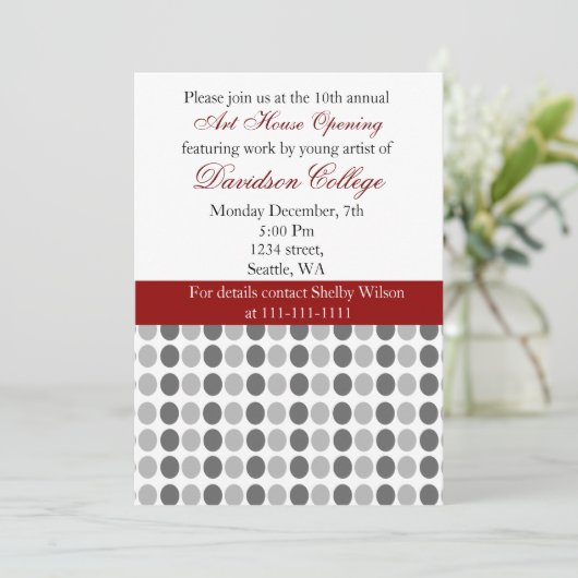 Elegant Corporate Party Invitation Kaart (Staand voorkant)