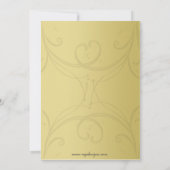 Elegant Corporate Party Invitation Kaart (Achterkant)