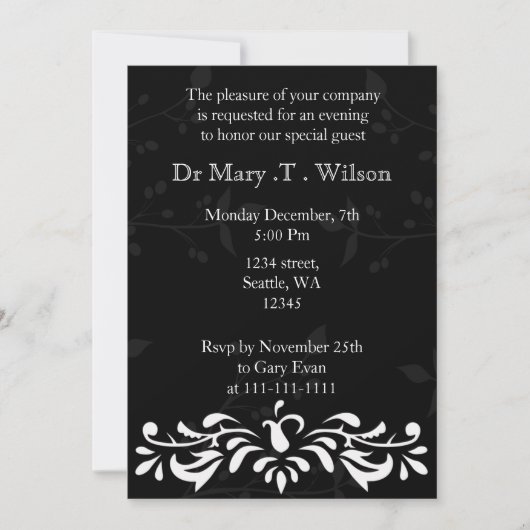 Elegant Corporate Party Invitation Kaart (Voorkant)