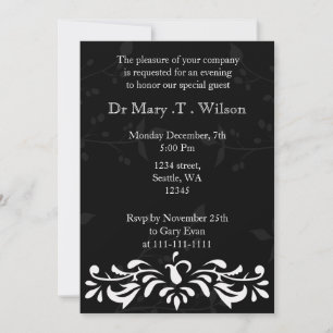 Elegant Corporate Party Invitation Kaart