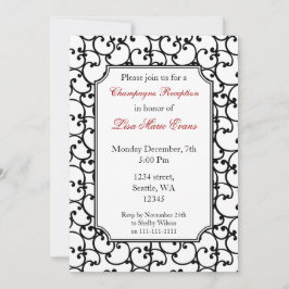 Elegant Corporate Party Invitation Kaart