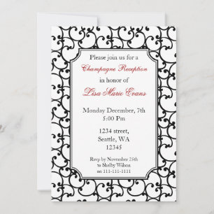Elegant Corporate Party Invitation Kaart
