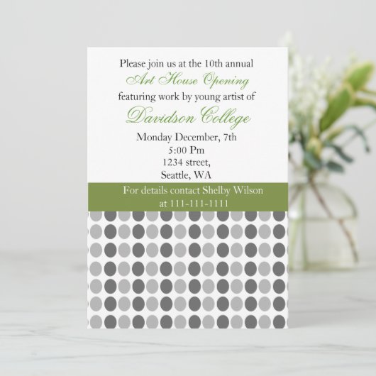 Elegant Corporate Party Invitation Kaart (Staand voorkant)