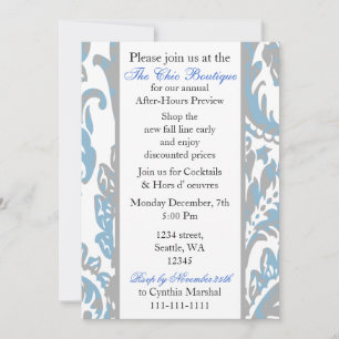 Elegant Corporate Party Invitation Kaart
