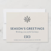 Elegant Corporate Season's Groeten Briefkaart (Voorkant)