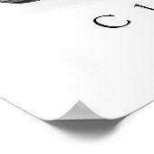 Elegant Corvette C1 Ilustratie Rood Poster (Hoek)