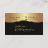 Elegant Cosmetic & Make-Up Studio Business Card Visitekaartje (Achterkant)