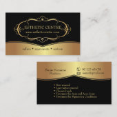 Elegant Cosmetic & Make-Up Studio Business Card Visitekaartje (Voorkant / Achterkant)