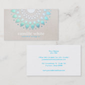 Elegant Cosmetology Holistic Skincare and Hair Visitekaartje (Voorkant / Achterkant)