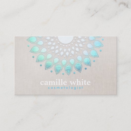 Elegant Cosmetology Holistic Skincare and Hair Visitekaartje (Voorkant)