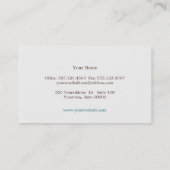 Elegant Cosmetoloog Embossed Kijk Visitekaartje (Achterkant)