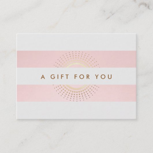 Elegant Cosmetoloog Salon and Spa Cadeaukaart Kortingskaartje (Voorkant)