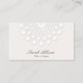 Elegant Cosmetoloog White Salon and Spa Visitekaartje (Voorkant)