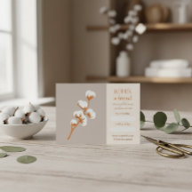 Elegant Cotton Branch Referral Kaart