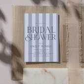 Elegant Country Club Stripes Vrijgezellenfeest Kaart