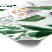 Elegant country floral border poster (Hoek)