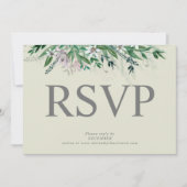 Elegant country floral border rsv[ uitnodiging (Voorkant)