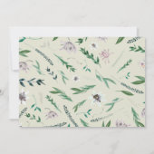 Elegant country floral border rsv[ uitnodiging (Achterkant)