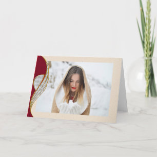 Elegant Country Kaart voor kerstmis foto's