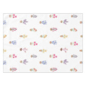 Elegant Country Potted Flowers Waterverf Patroon Tafelkleed (Voorkant (Horizontaal))