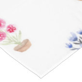 Elegant Country Potted Flowers Waterverf Patroon Tafelkleed (Gekanteld)