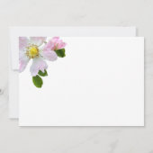 Elegant Country Roos Begrafenisaankondiging Kaart (Achterkant)