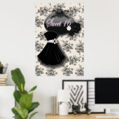 Elegant country Roos SWEET 16 BLACK GOWN poster (Thuiskantoor)