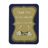 Elegant Country Style Navy en Gold Magneet (Verticaal)