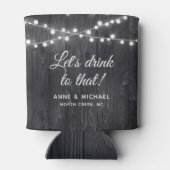 Elegant country wood lights blikjeskoeler (Achterkant)