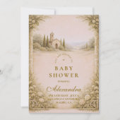 Elegant Countryside Garden Baby Shower Kaart (Voorkant)