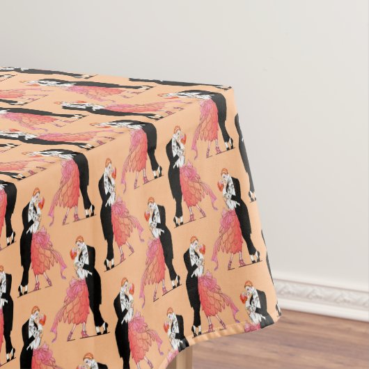 Elegant Couple Dance Retro Ballroom Tafelkleed (Voorbeeld)