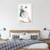 Elegant Couple Dansend the Waltz Canvas Afdruk (Insitu (Slaapkamer))