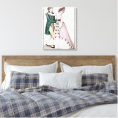 Elegant Couple Dansend the Waltz Canvas Afdruk (Insitu (Slaapkamer))