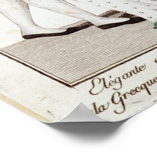 Elegant Couple Dansend the Waltz Poster (Hoek)